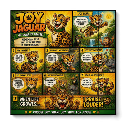 Joy Jaguar – Building Block Puzzle Ornament - ClaimedbyGodDesigns