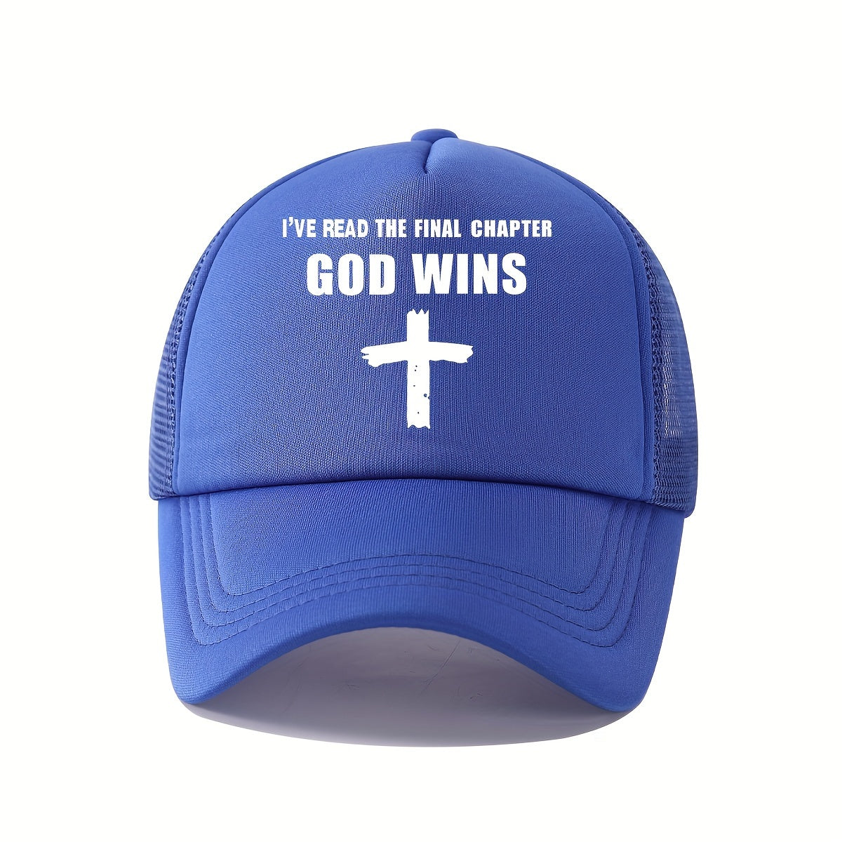 GOD WINS Christian Trucker Cap claimedbygoddesigns