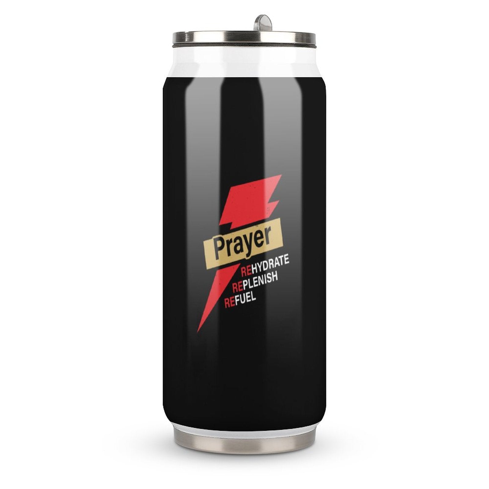 Prayer Rehydrate Replenish Refuel Christian Stainless Steel Tumbler with Straw SALE-Personal Design