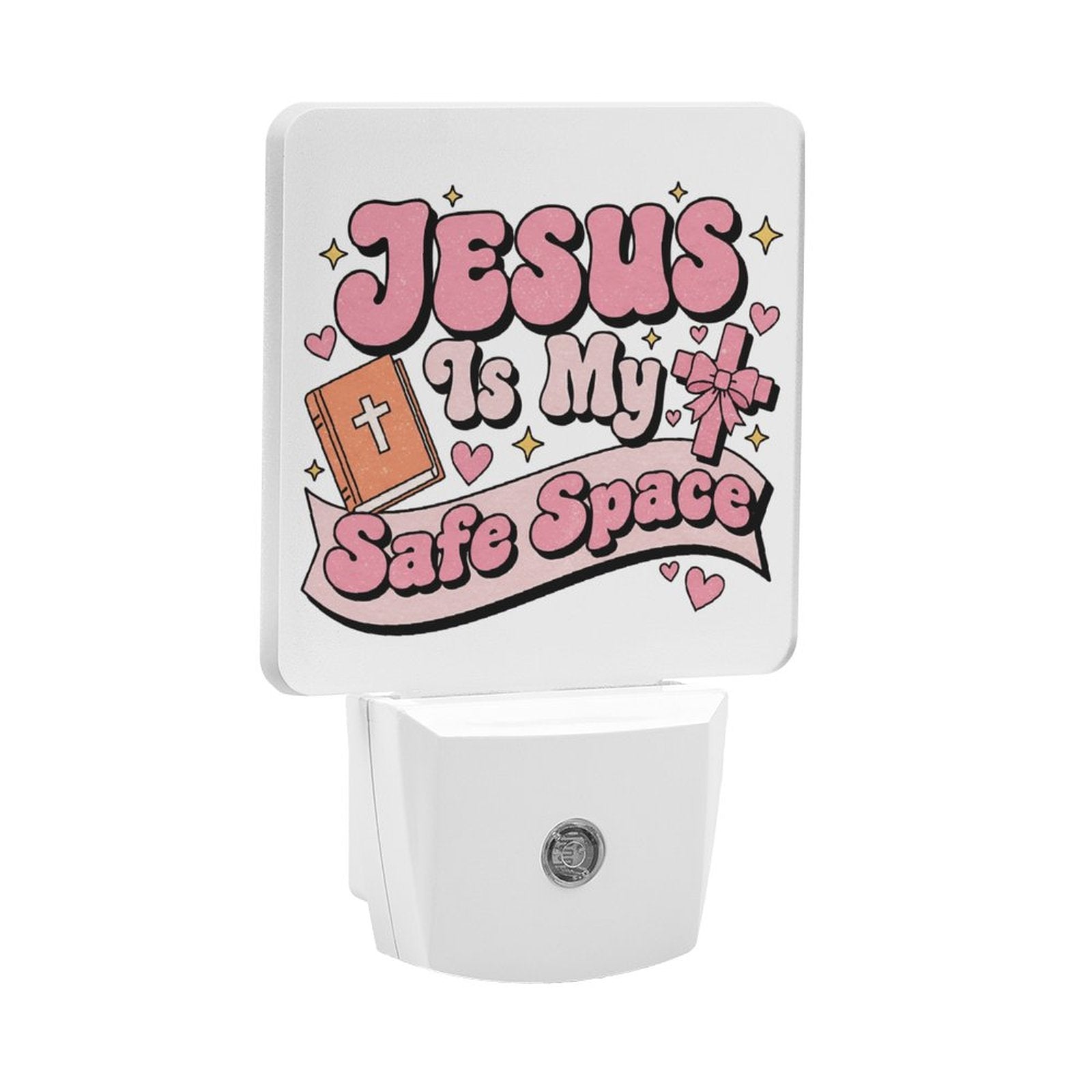 He Is My Safe Space Christian Night Light For Kids - ClaimedbyGodDesigns