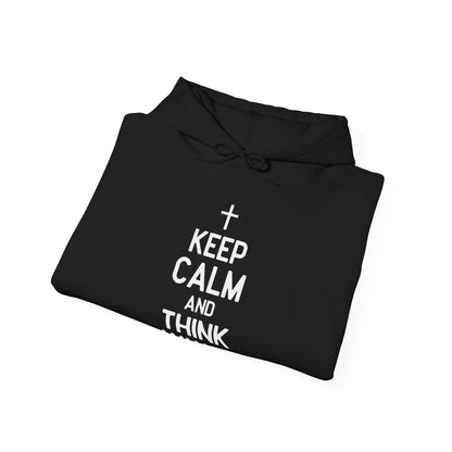 Keep Calm And Think What Would He Do (wwjd)Unisex Christian Hooded Pullover Sweatshirt