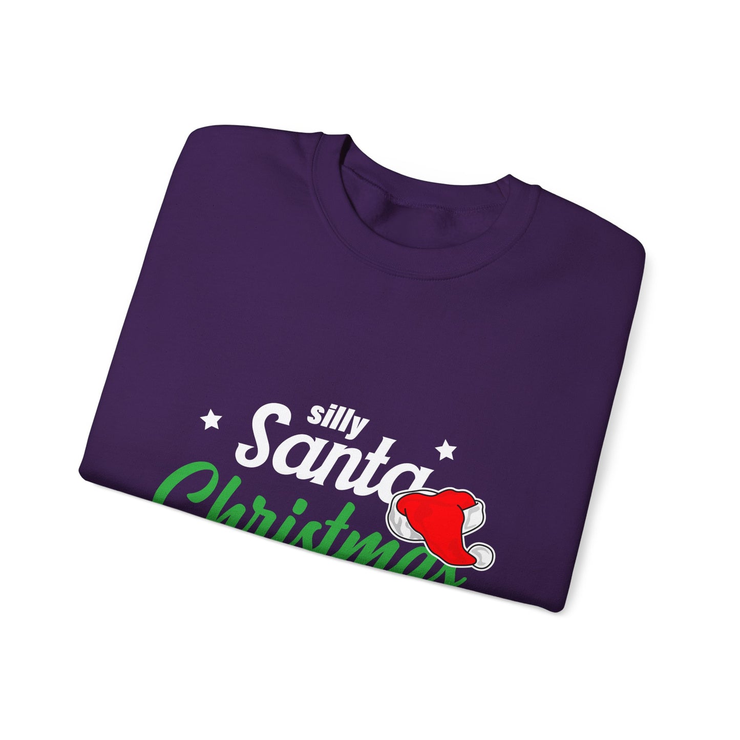 Silly Santa Christmas Is For Jesus (Christmas Themed) Unisex Heavy Blend™ Crewneck Christian Sweatshirt