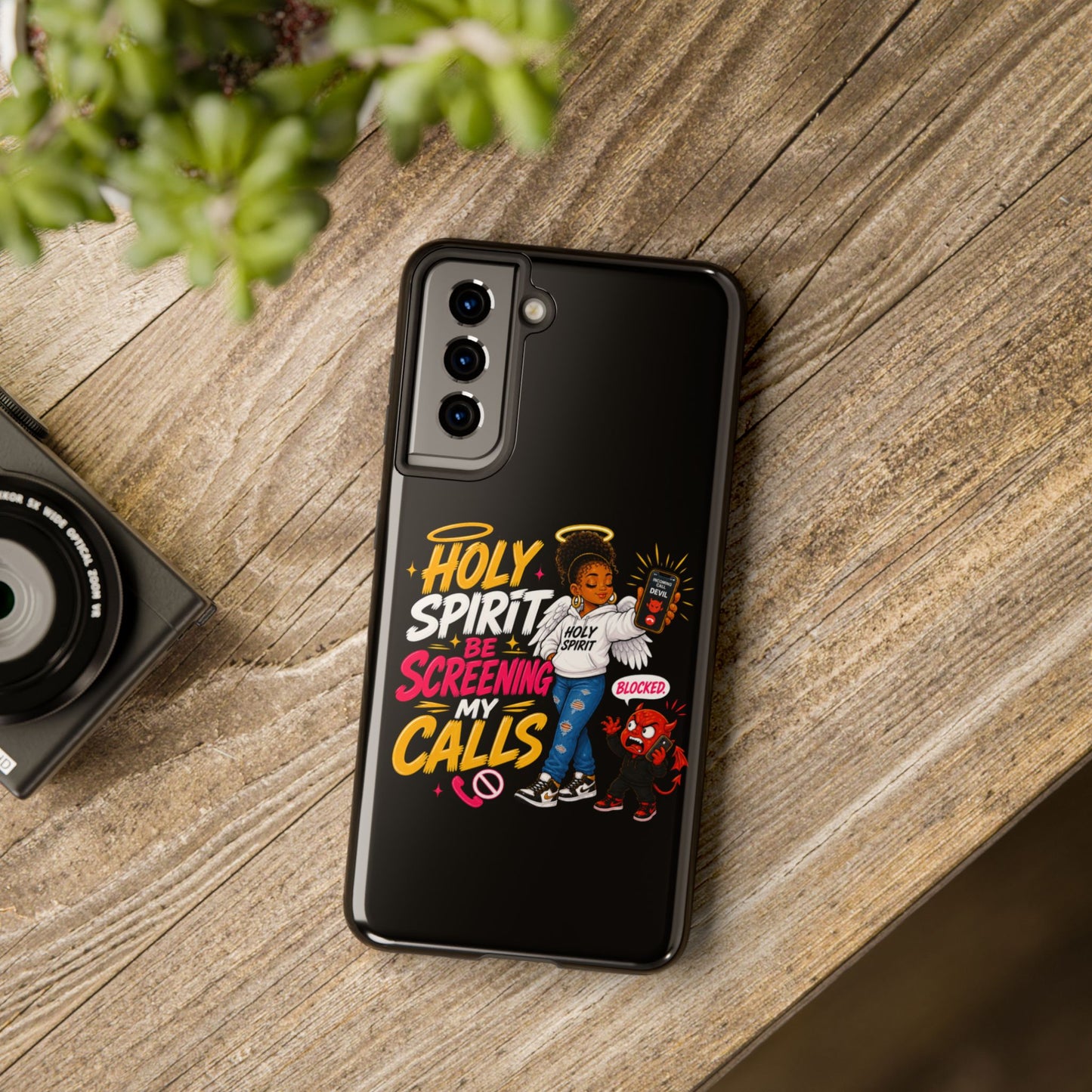 Phone Case — "Holy Spirit Be Screening My Calls" Christian Protective Tough Case - ClaimedbyGodDesigns
