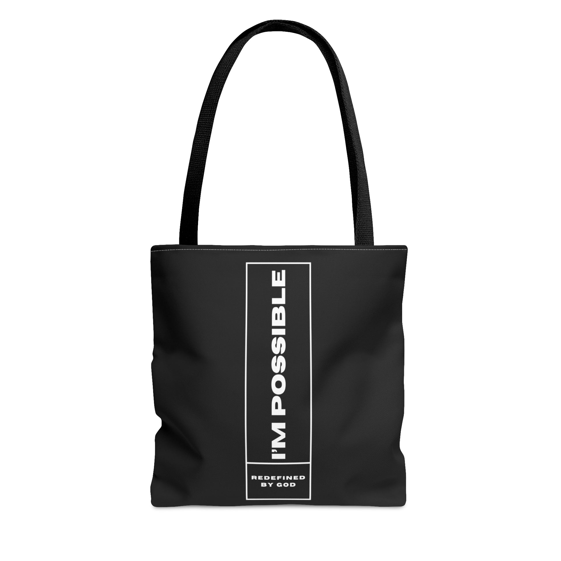 I'm Possible Redefined By God Tote Bag Printify