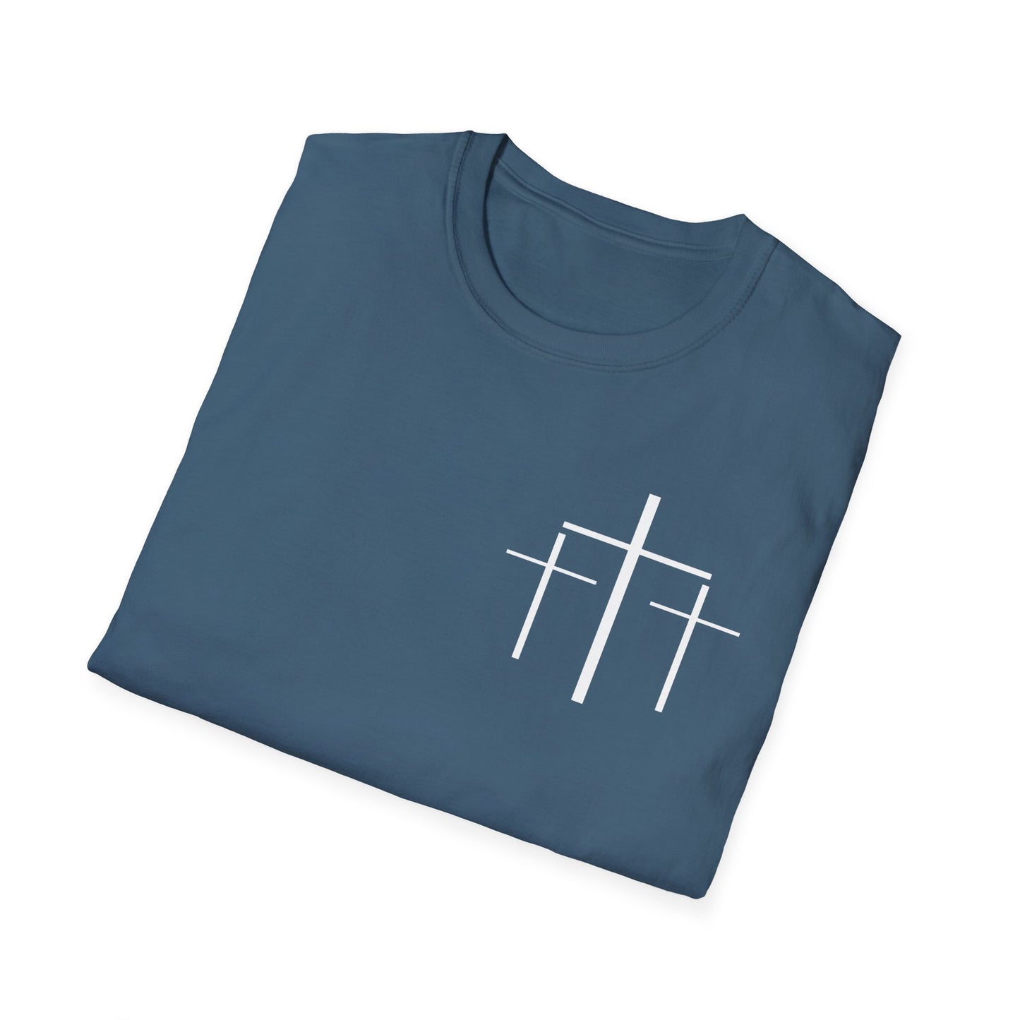 Faith Over Fear 3 Crosses   Christian Unisex T-shirt