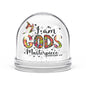 Christian Snow Globe, Religious Home Decor, Inspirational Gift, Christmas Decoration, You Are His Masterpiece - ClaimedbyGodDesigns