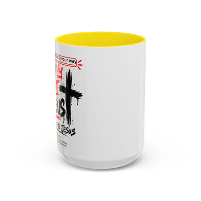 They Not Like Us, We Belong to Jesus Personalized Christian Coffee Mug — Called by Name Accent Mug (15oz)