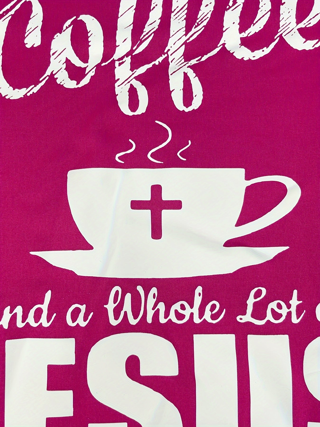 All I Need Is A Little Bit Of Coffee And A Whole Lot Of Jesus Women's Christian Tank Top claimedbygoddesigns