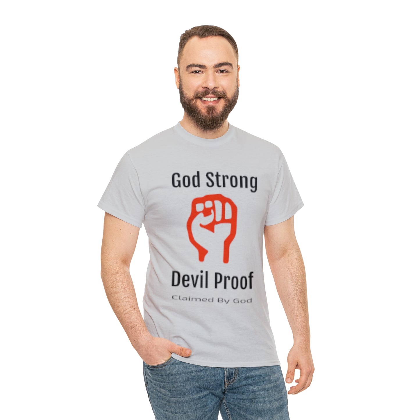 God Strong Devil Proof Unisex Heavy Cotton Tee