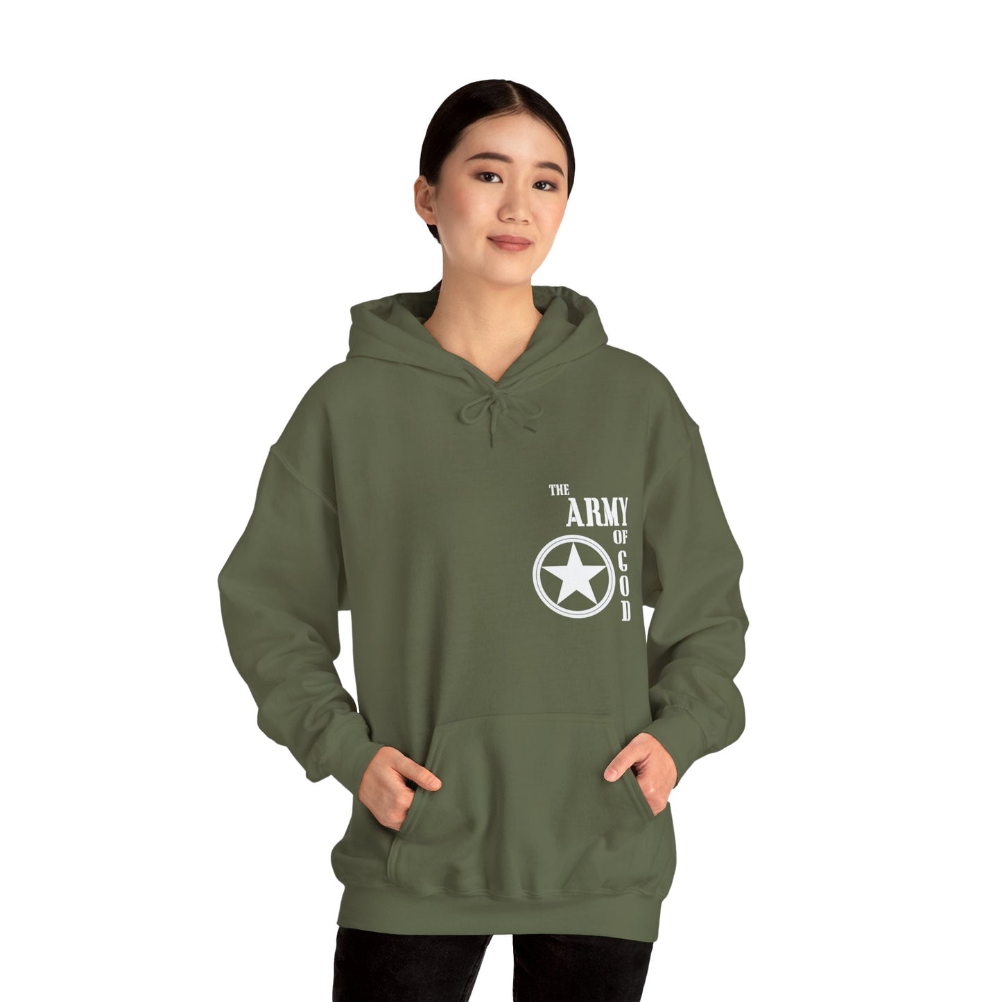 The Army Of God Unisex Christian Hooded Pullover Sweatshirt