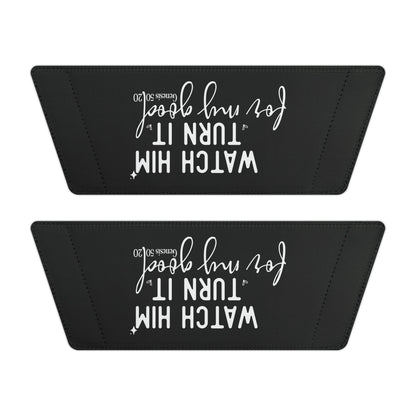 Trendy Youth Slide Sandals - "Watch Him Turn It for My Good" - Summer Footwear, Vacation Ready, Beachwear, Gift for Kids