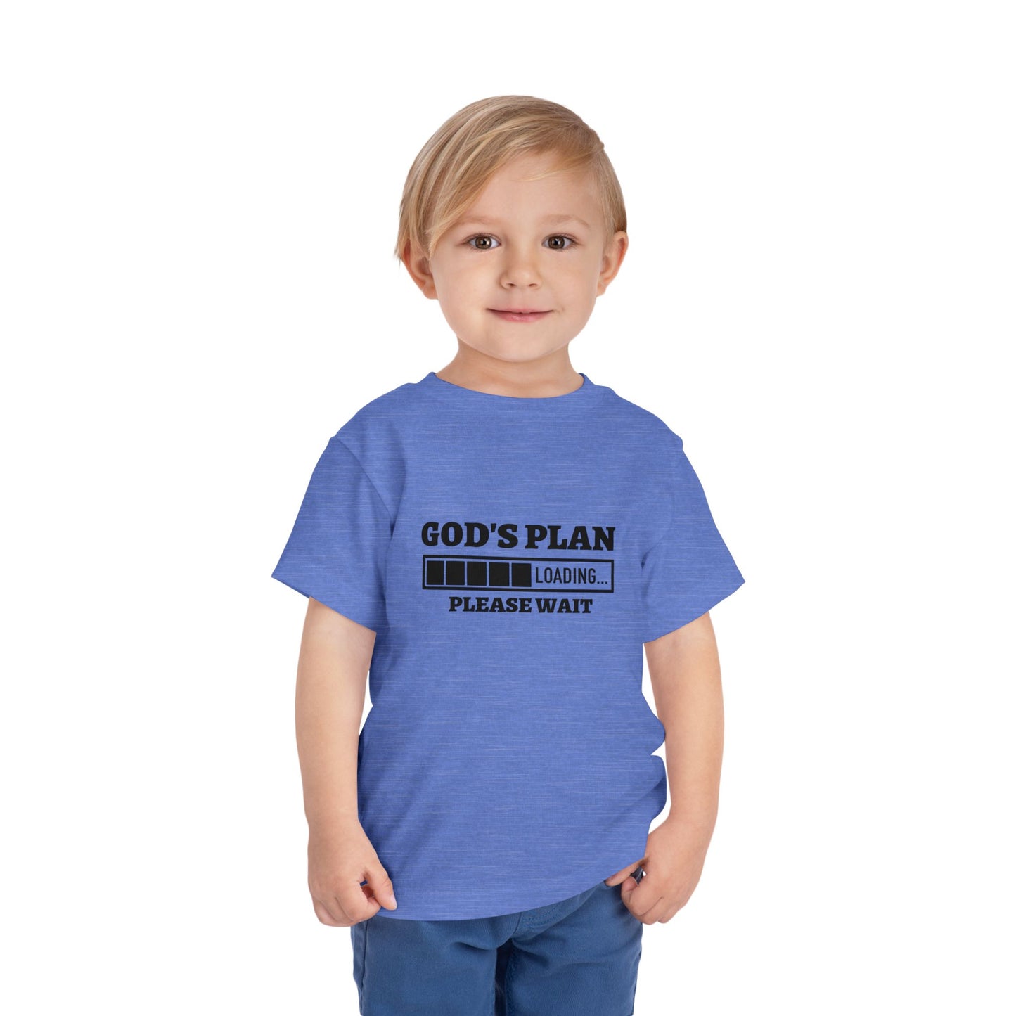 God's Plan Loading Please Wait Christian Toddler T-Shirt