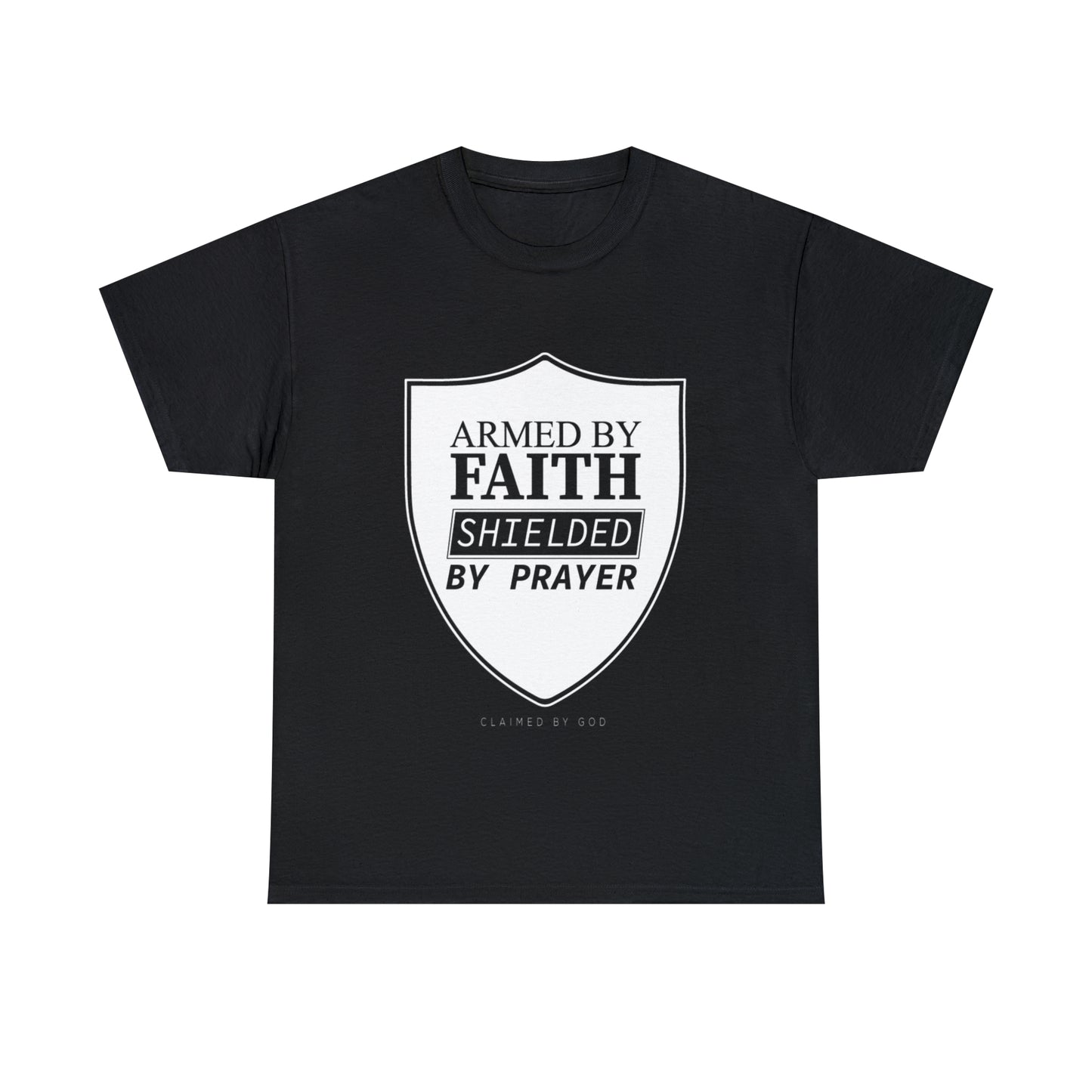 Armed By Faith Shielded By Prayer Unisex Heavy Cotton Tee