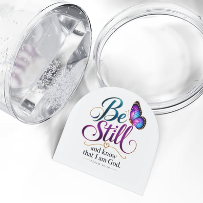 Be Still and Know That I Am God Christian Snow Globe - Claimed by God Designs