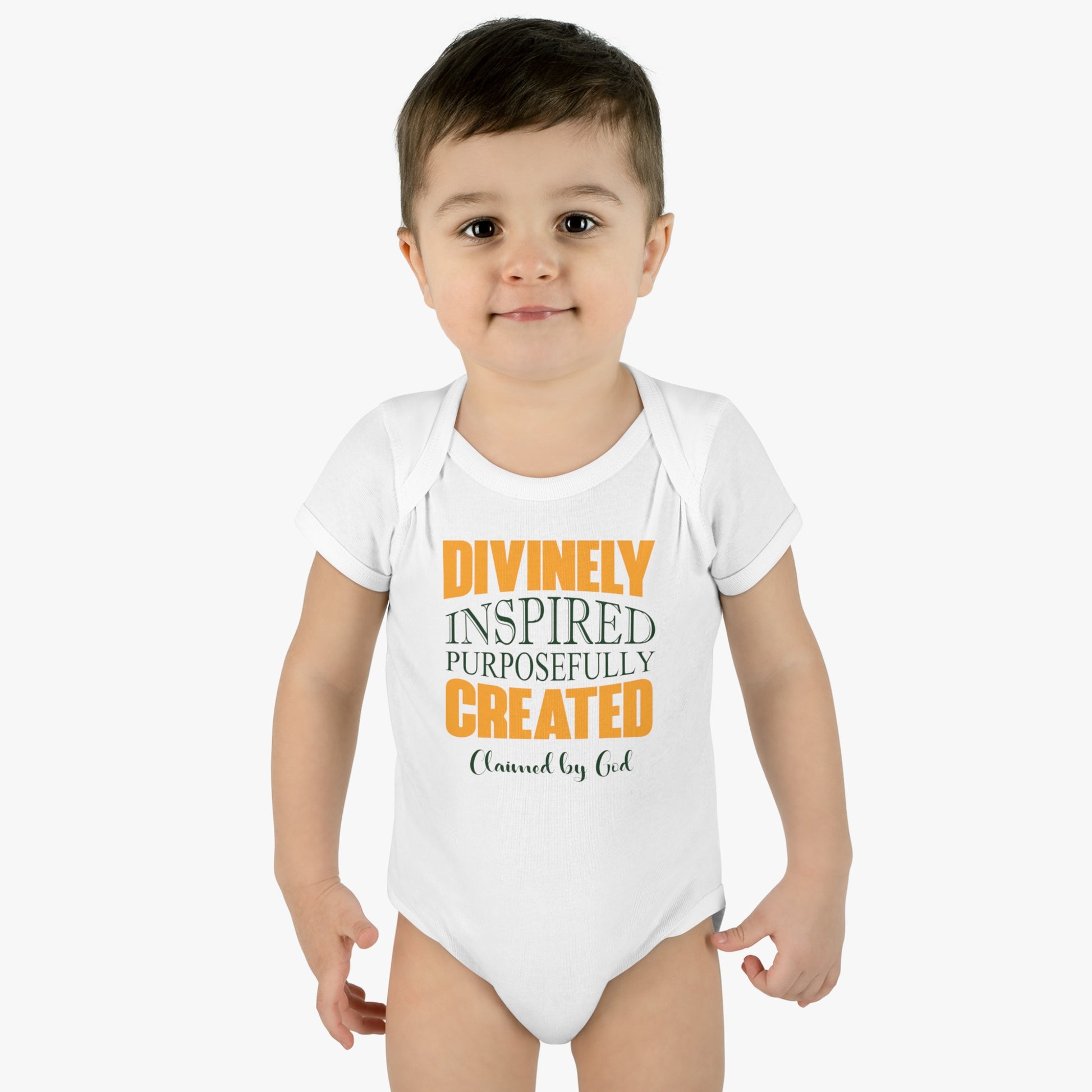 Divinely Inspired Purposefully Created Christian Baby Onesie Printify