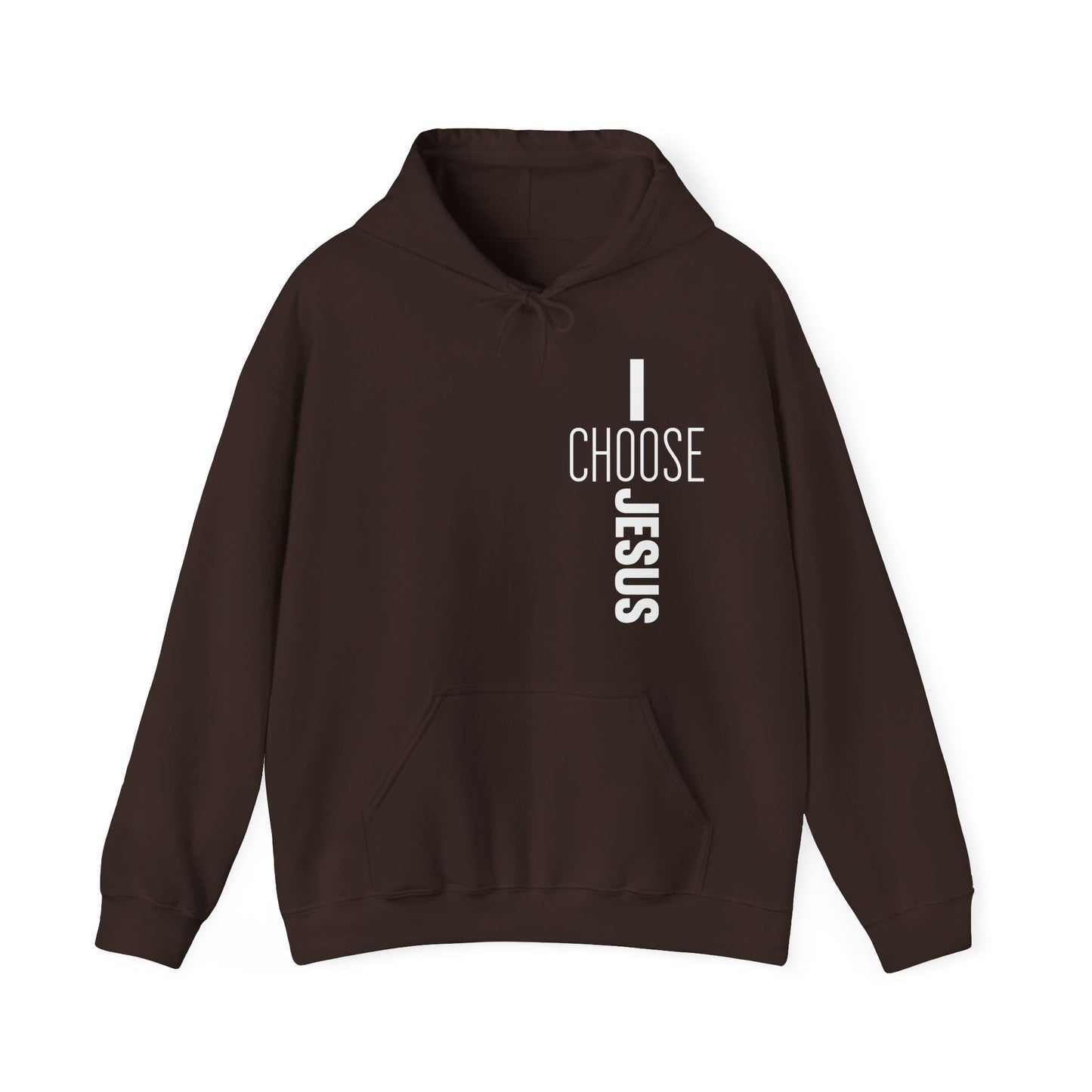 I Choose Jesus Unisex Christian Hooded Pullover Sweatshirt