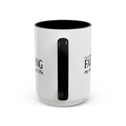Faith-Inspired Coffee Accent Mug - Motivational Drinkware for Daily Inspiration