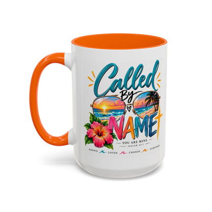Called By Name Coffee Mug — Christian Inspirational Beach Design (11/15 oz)