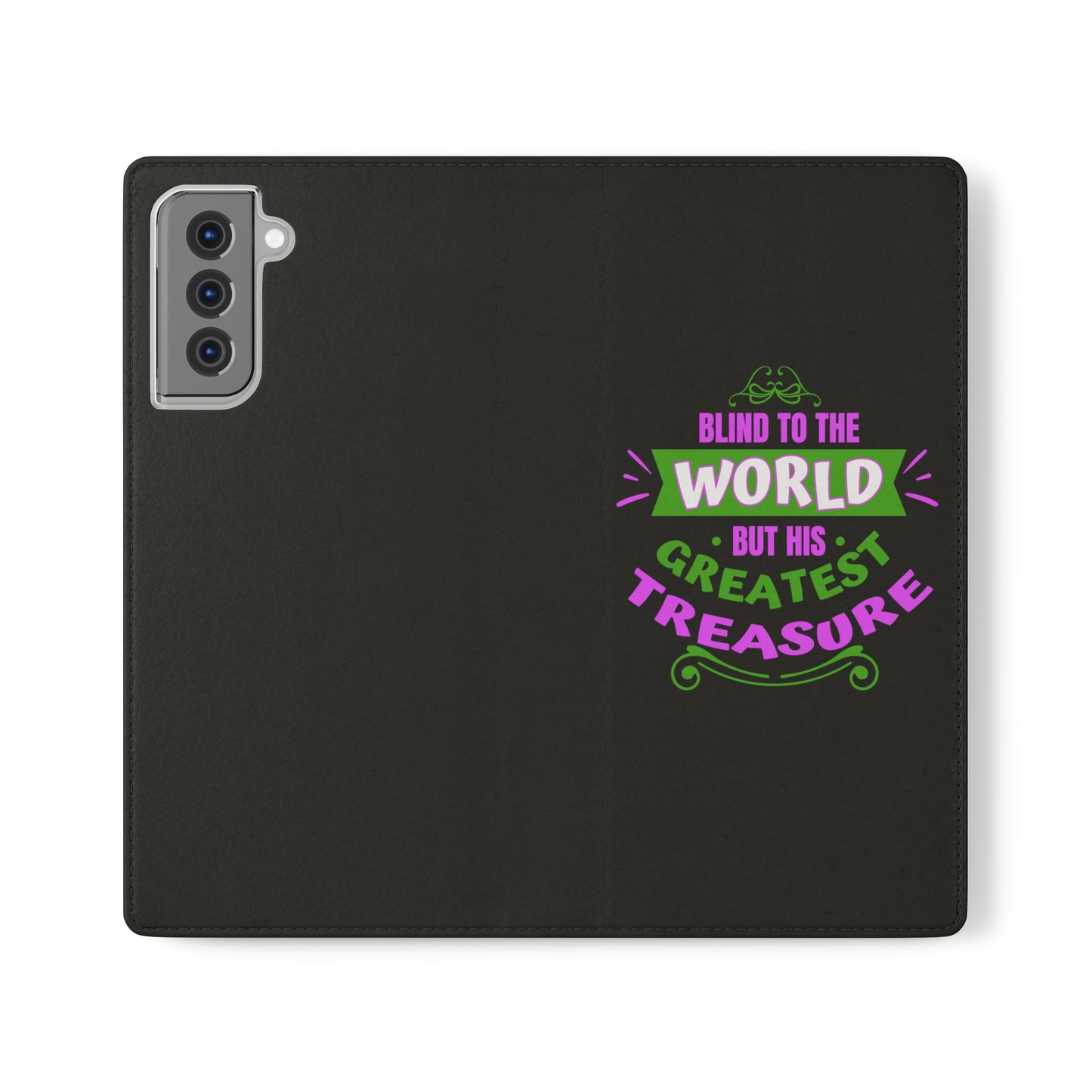 Blind To The World But His Greatest Treasure Phone Flip Cases