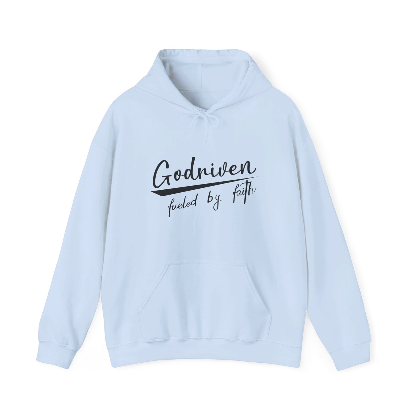 Godriven Fueled By Faith Unisex Christian Pullover Hooded Sweatshirt