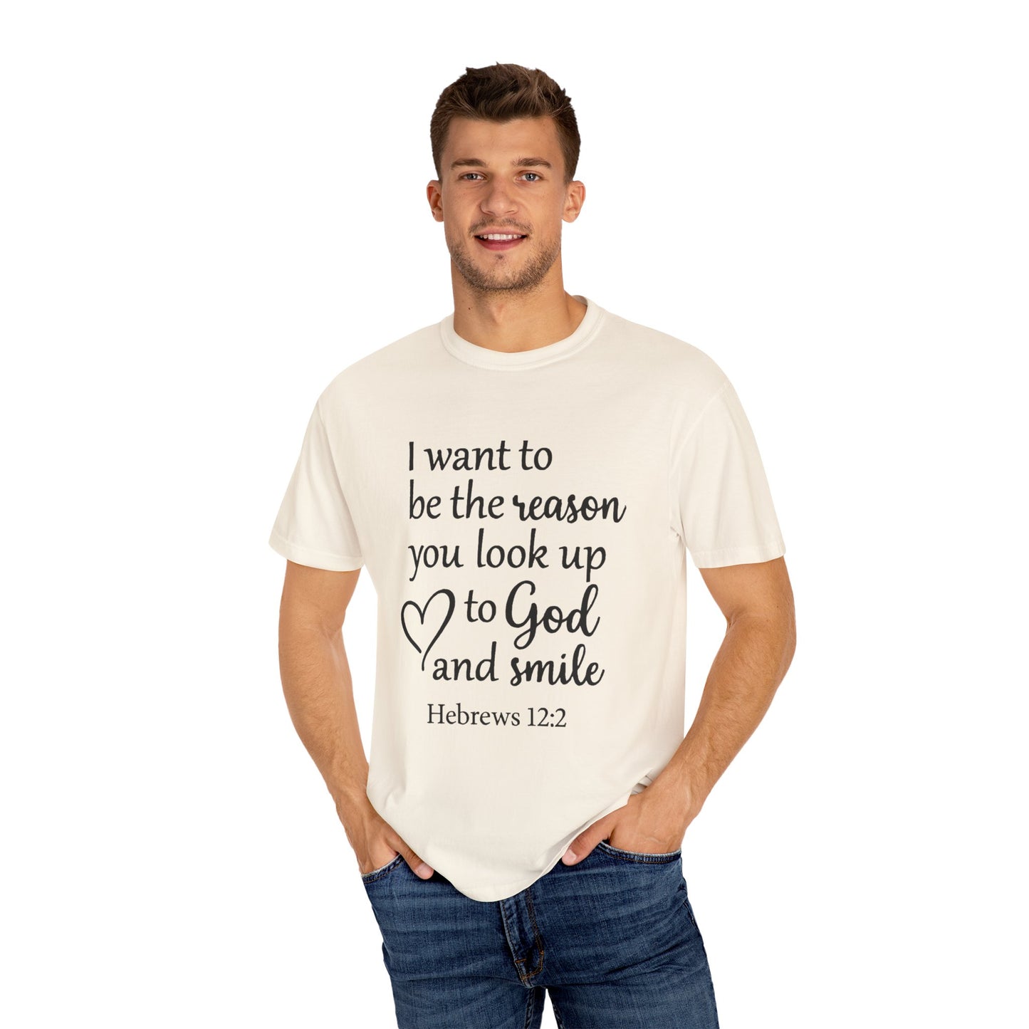 Inspirational Unisex T-Shirt -Smile, Faith-Based Apparel, Religious Gift, Christian Tee, Motivational Shirt, Everyday Wear