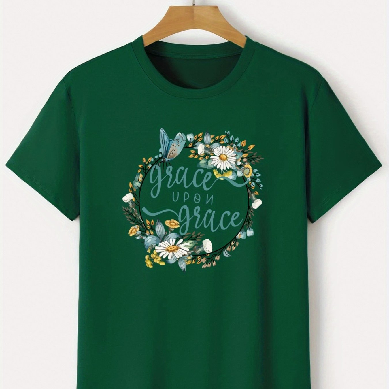 Grace Upon Grace Women's Christian T-shirt claimedbygoddesigns