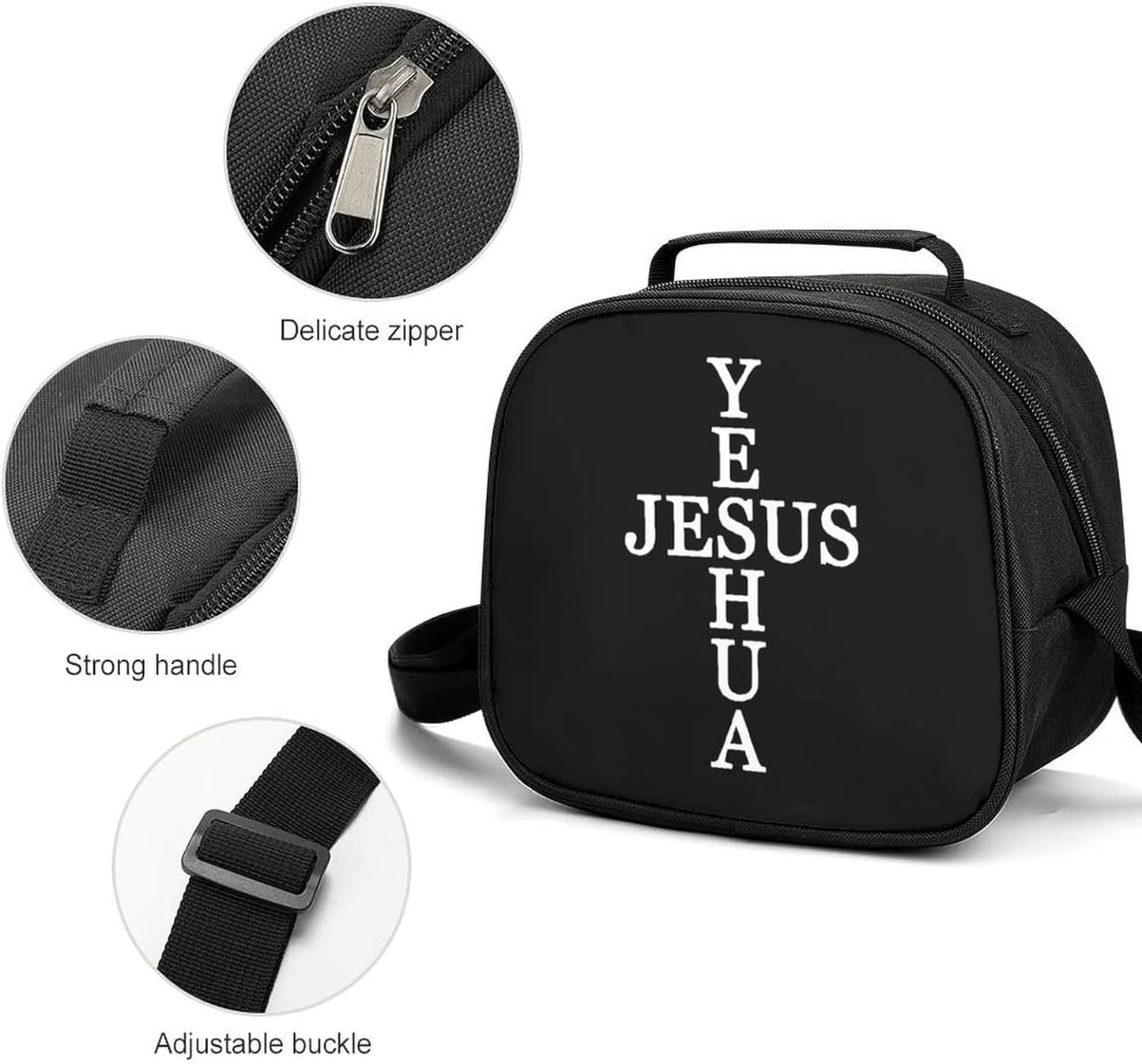 Yeshua Jesus Christian Lunch Bag claimedbygoddesigns
