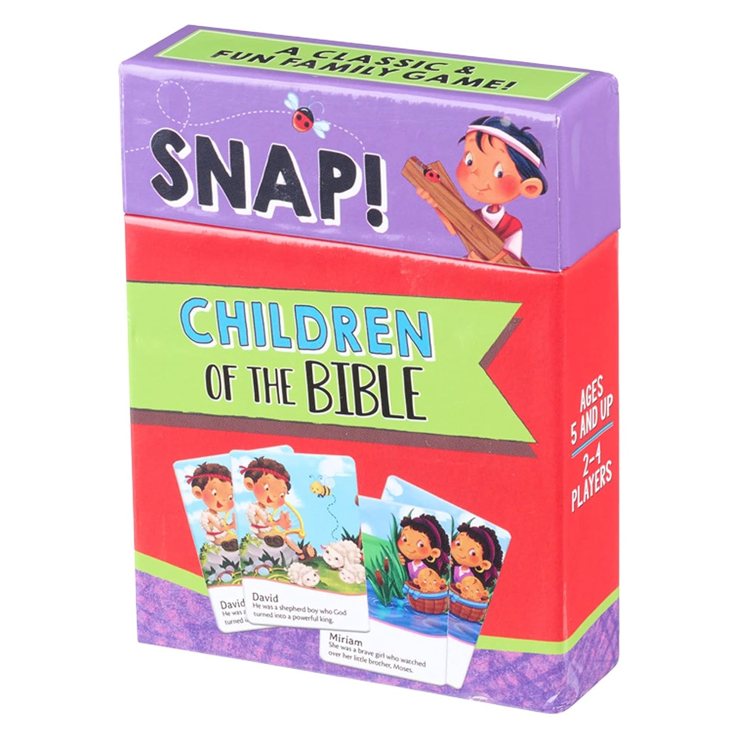 Snap! Children of the Bible Card Game, 48 Double- Sided Cards, Ages 5-8 Christian Game claimedbygoddesigns