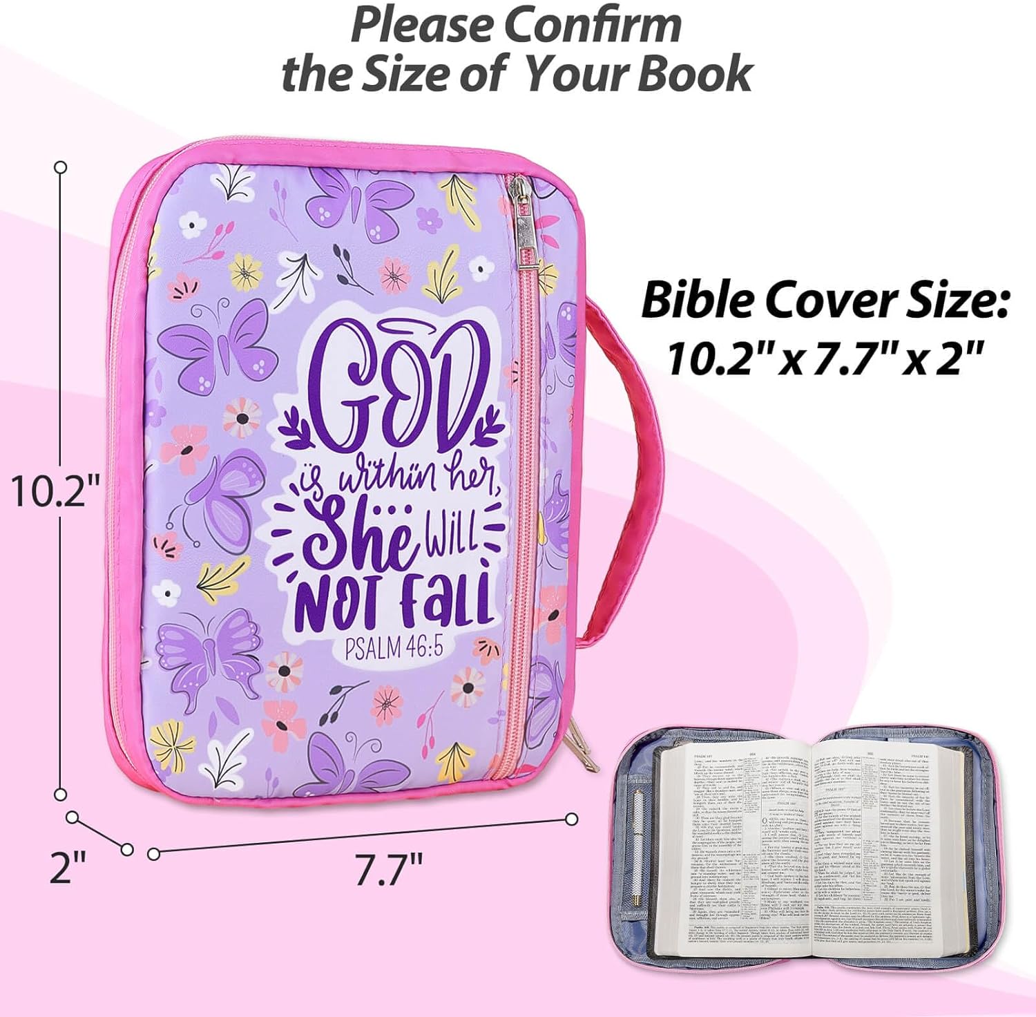 God Is Within Her She Will Not Fail Bible Cover claimedbygoddesigns