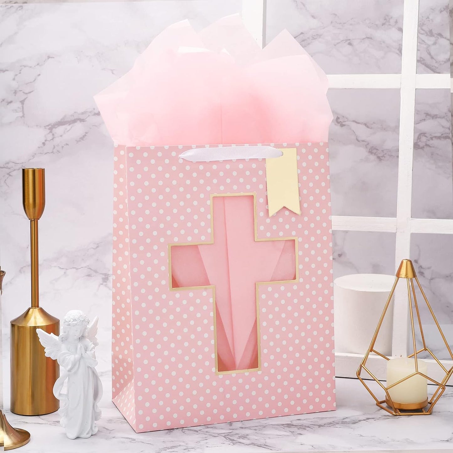 Religious Occasion Gift Bag for Baby Celebrations, Baptism, Holy Communion, Confirmation claimedbygoddesigns