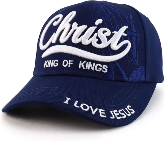 Christ King Of Kings Christian Hat claimedbygoddesigns