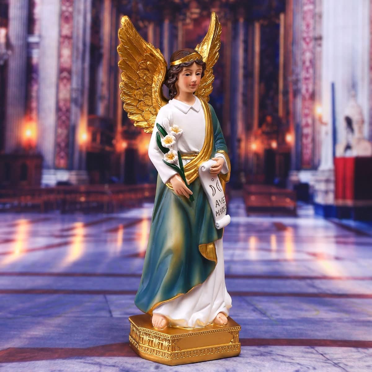 St. Gabriel The Archangel Religious figurine, 8in H claimedbygoddesigns