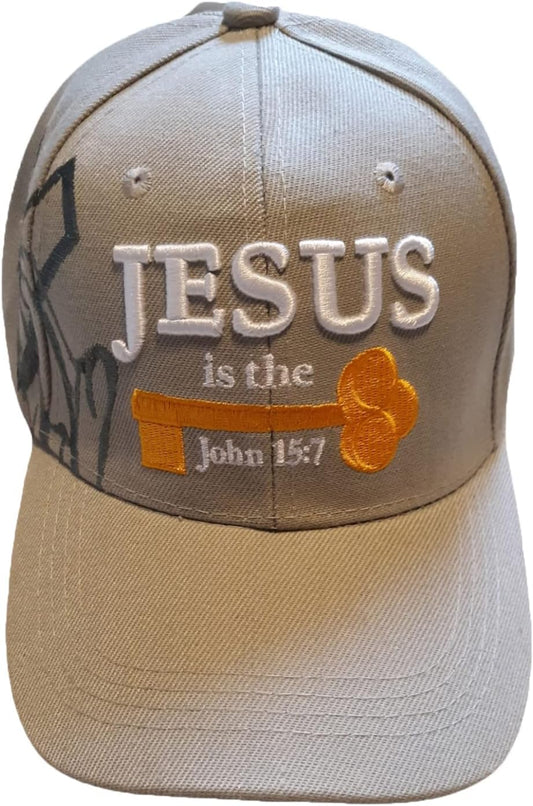 Jesus is The Key Christian Hat claimedbygoddesigns