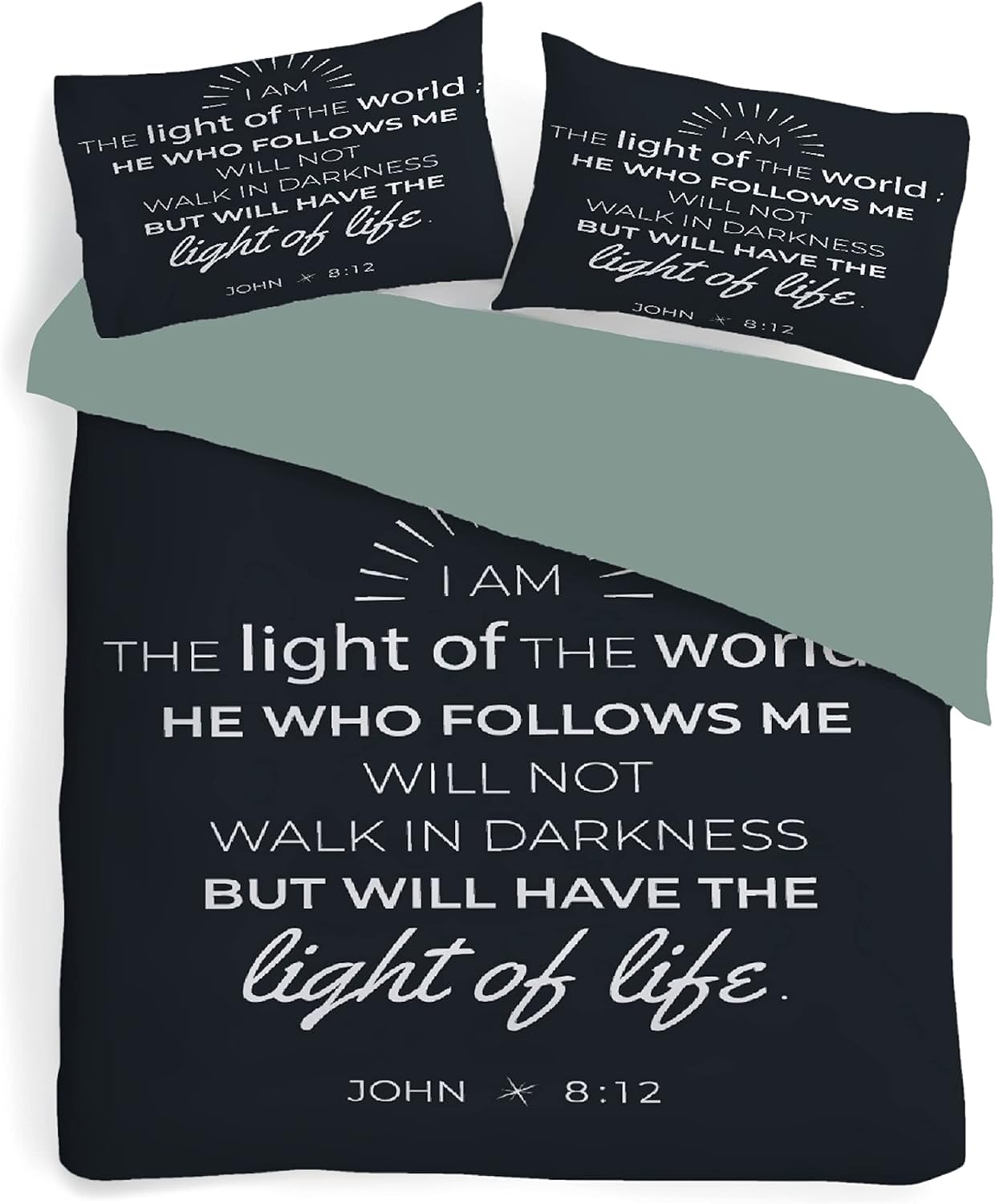 The Light Of Life Christian Comforter Set claimedbygoddesigns