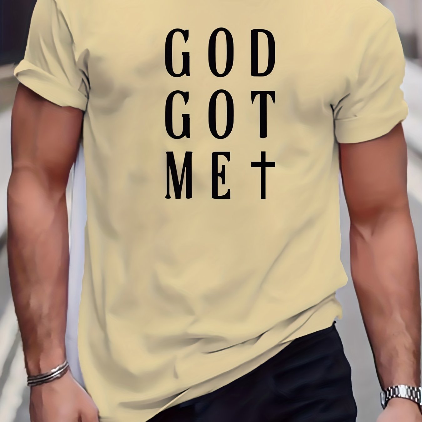 God Got Me Men's Christian T-shirt claimedbygoddesigns