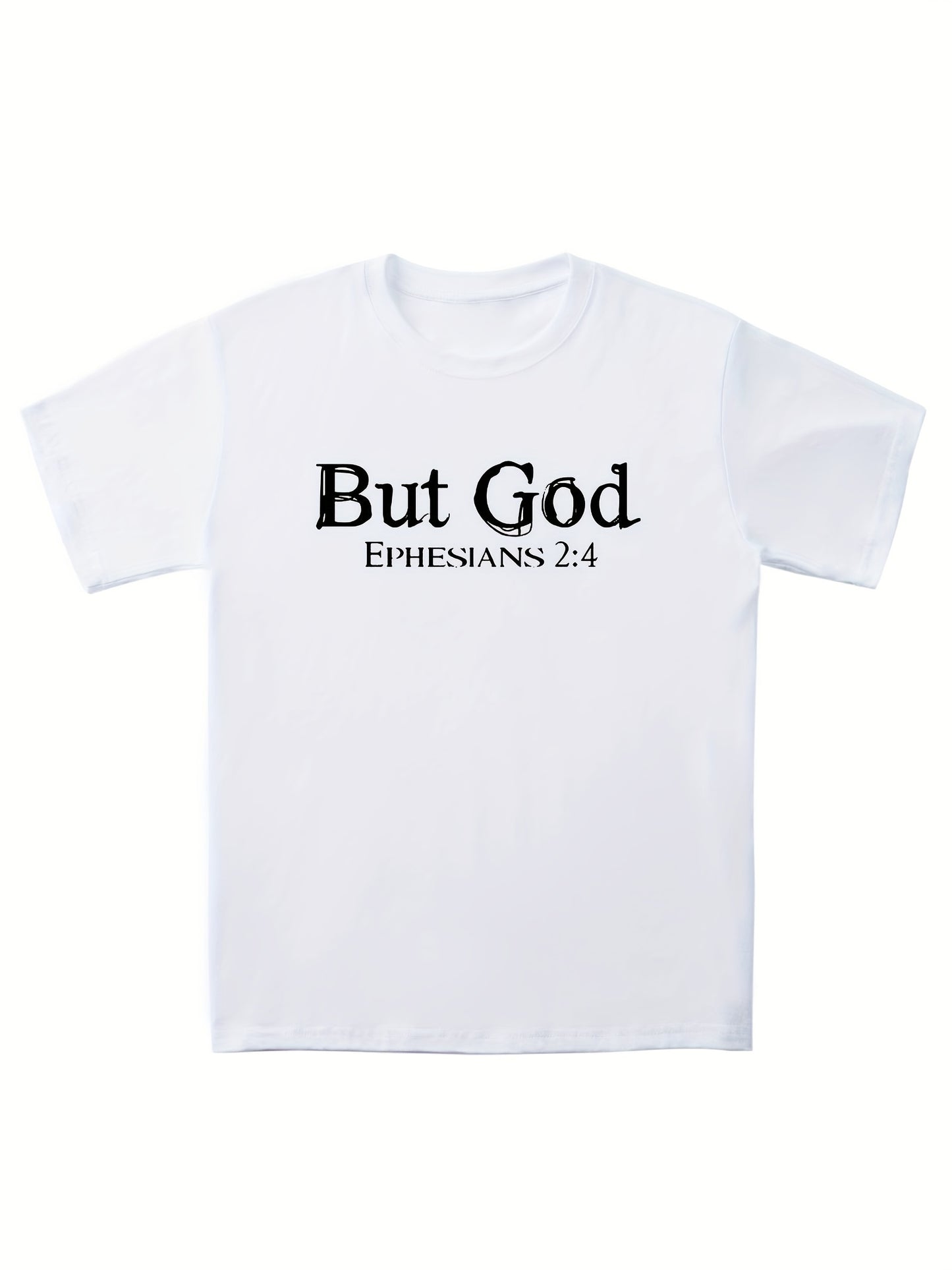 But God  Men's Christian T-shirt claimedbygoddesigns