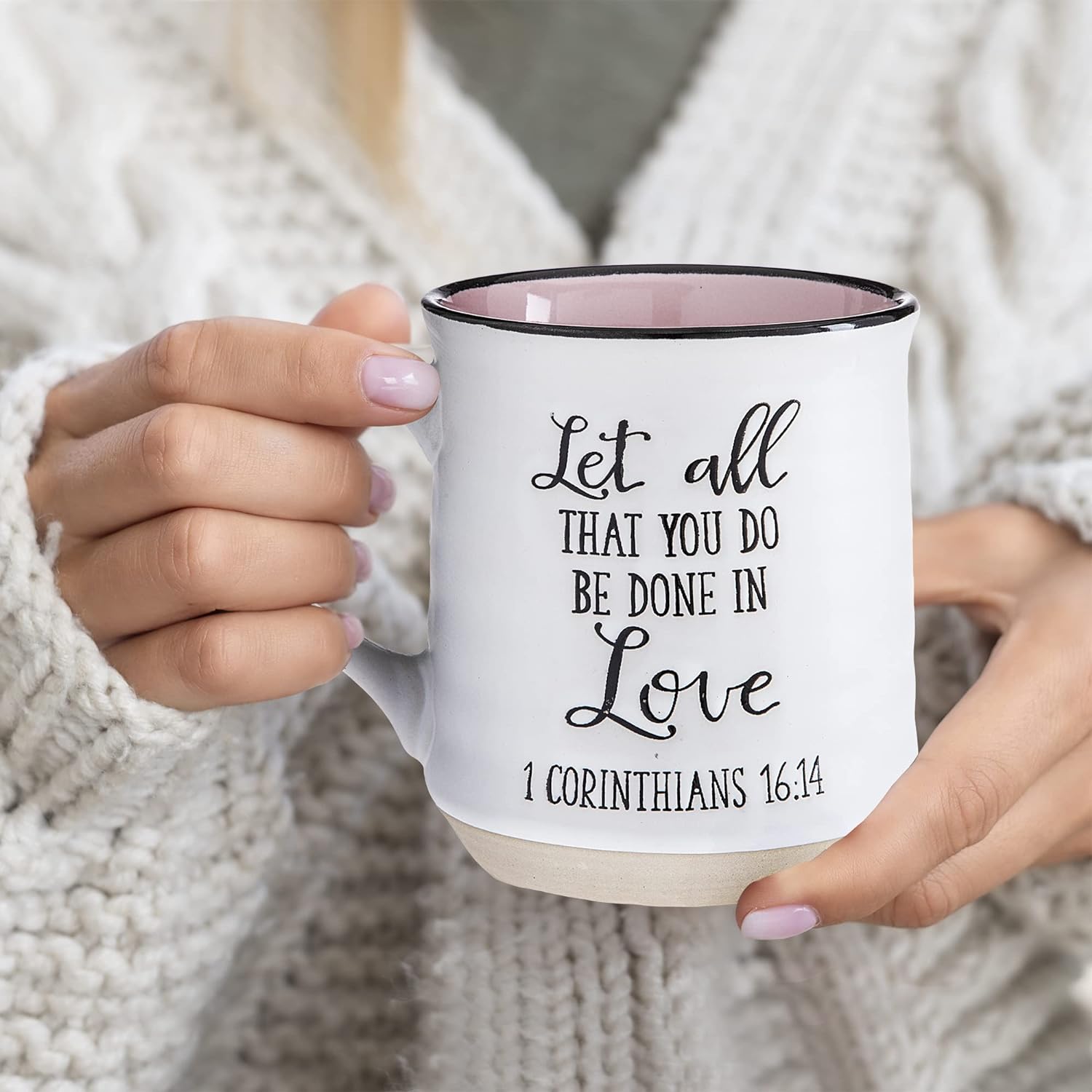 Let All That You Do Be Done In Love Christian White Ceramic Mug - 18oz claimedbygoddesigns