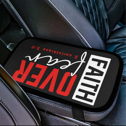 Faith over Fear Car Armrest Cover - ClaimedbyGodDesigns
