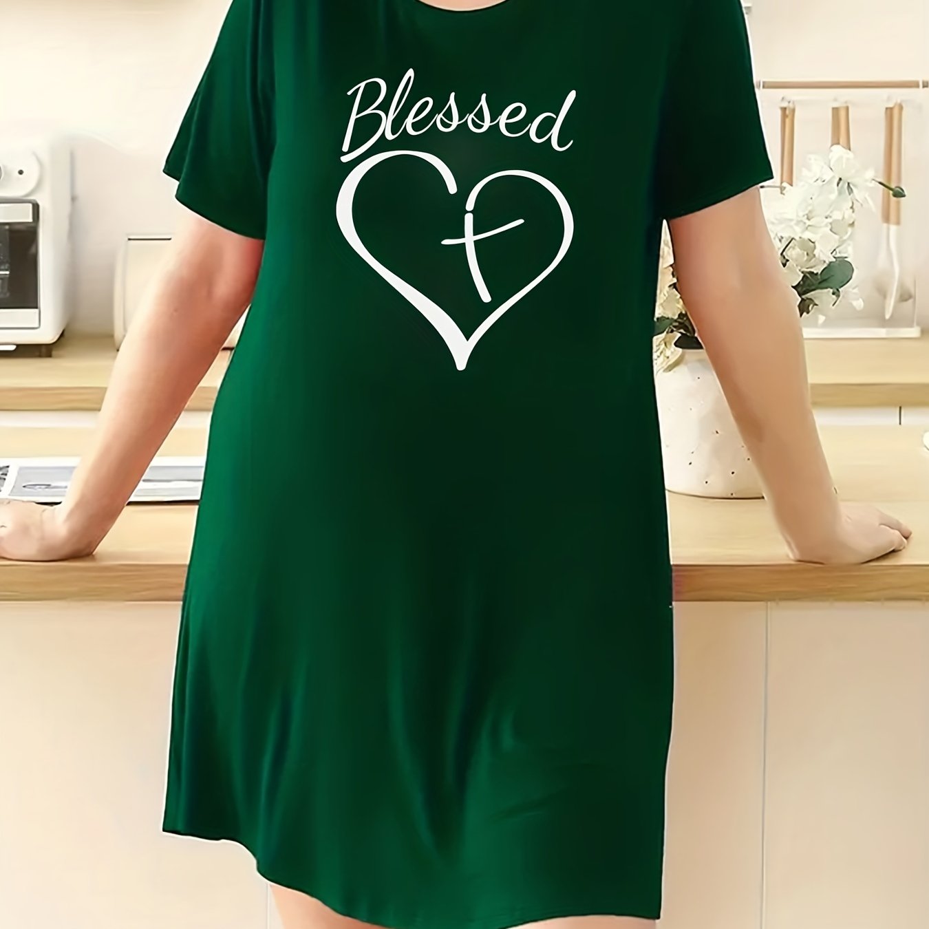 Blessed Plus Size Women's Christian Pajamas claimedbygoddesigns