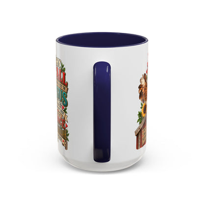Christian Farmhouse Coffee Mug — "Why Y'all Keep Trying to Put Jesus in Me?" Accent Mug