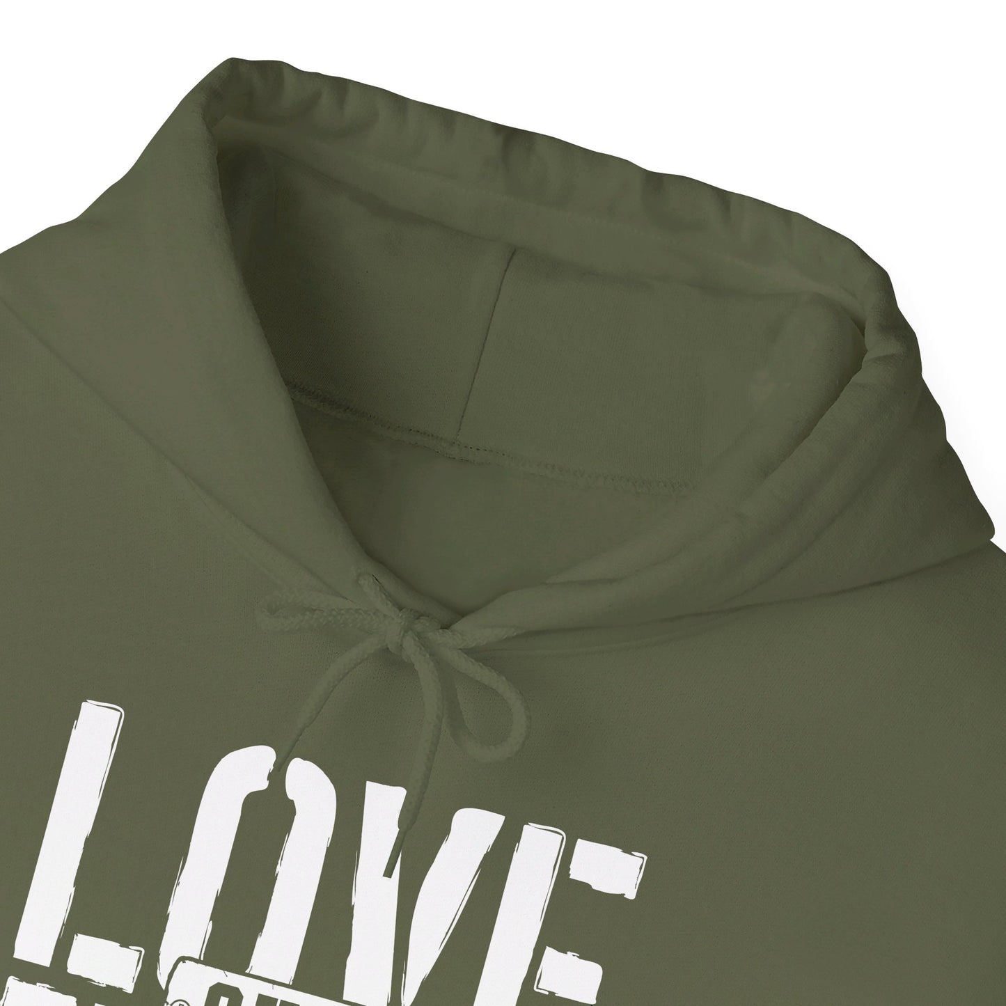 Love Over Hate Unisex Christian Pullover Hooded Sweatshirt