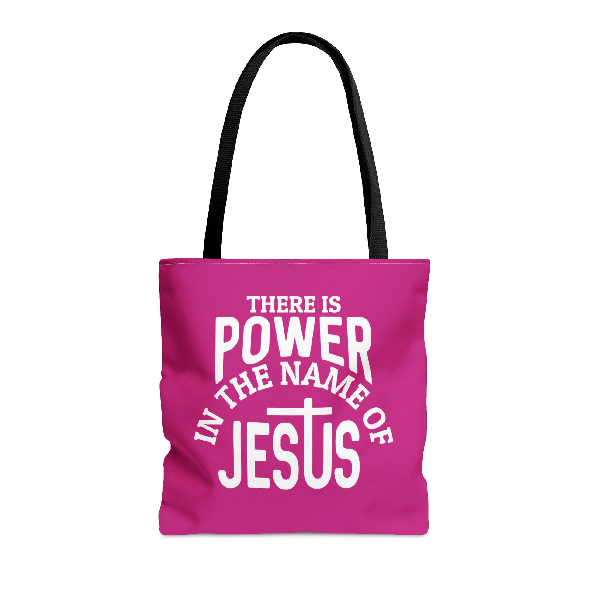 There Is Power In The Name Of Jesus Christian Tote Bag Printify