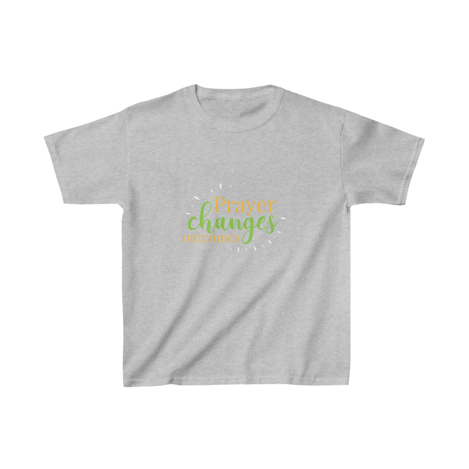 Prayer Changes Outcomes Youth Christian T-Shirt Printify