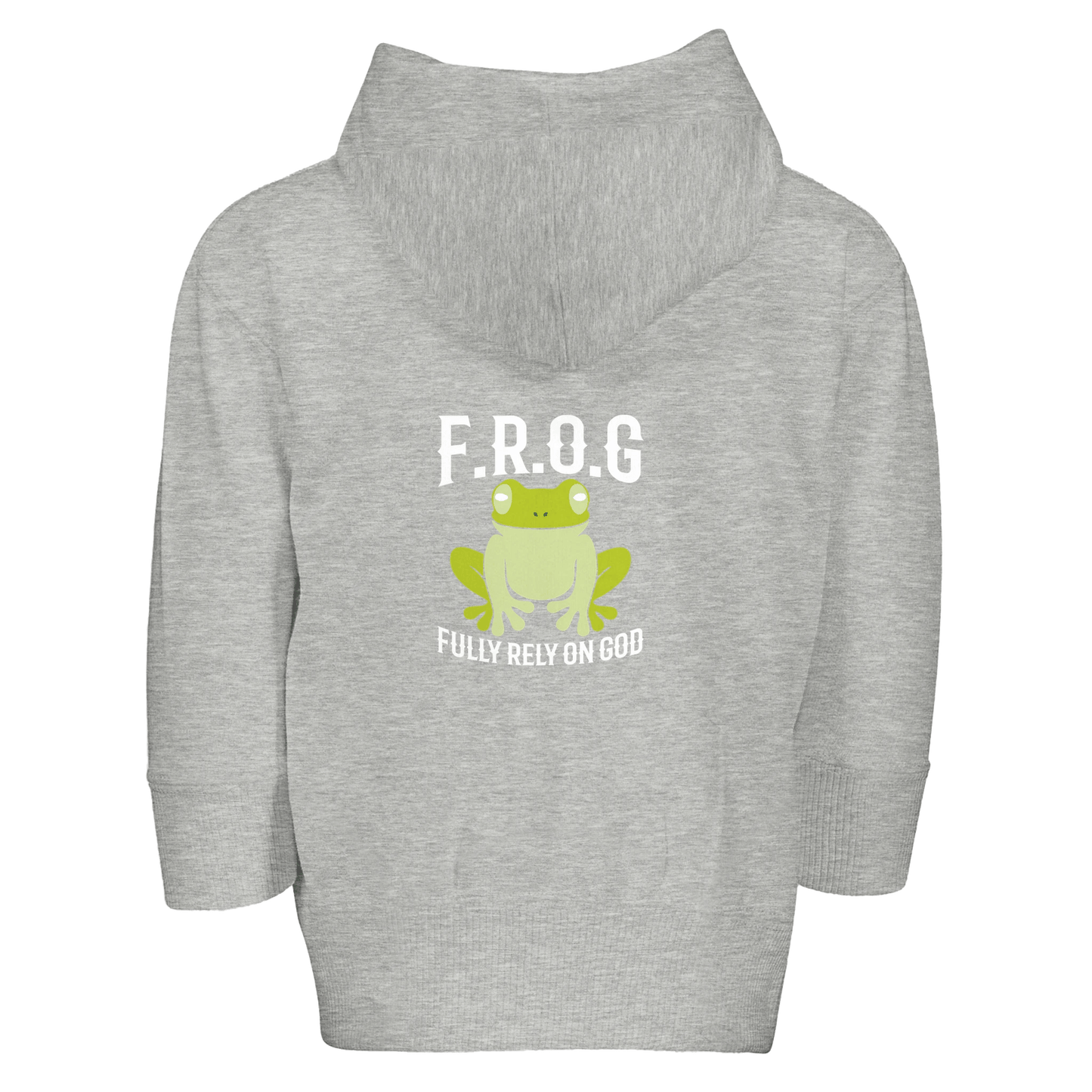 Fully Rely On Him Christian Toddler Zip Fleece Hooded Sweatshirt - ClaimedbyGodDesigns