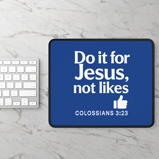 Christian Gaming Mouse Pad - Inspirational Desk Accessory, Gift for Gamers, Office Decor, Student Supplies, Faith - Based - ClaimedbyGodDesigns