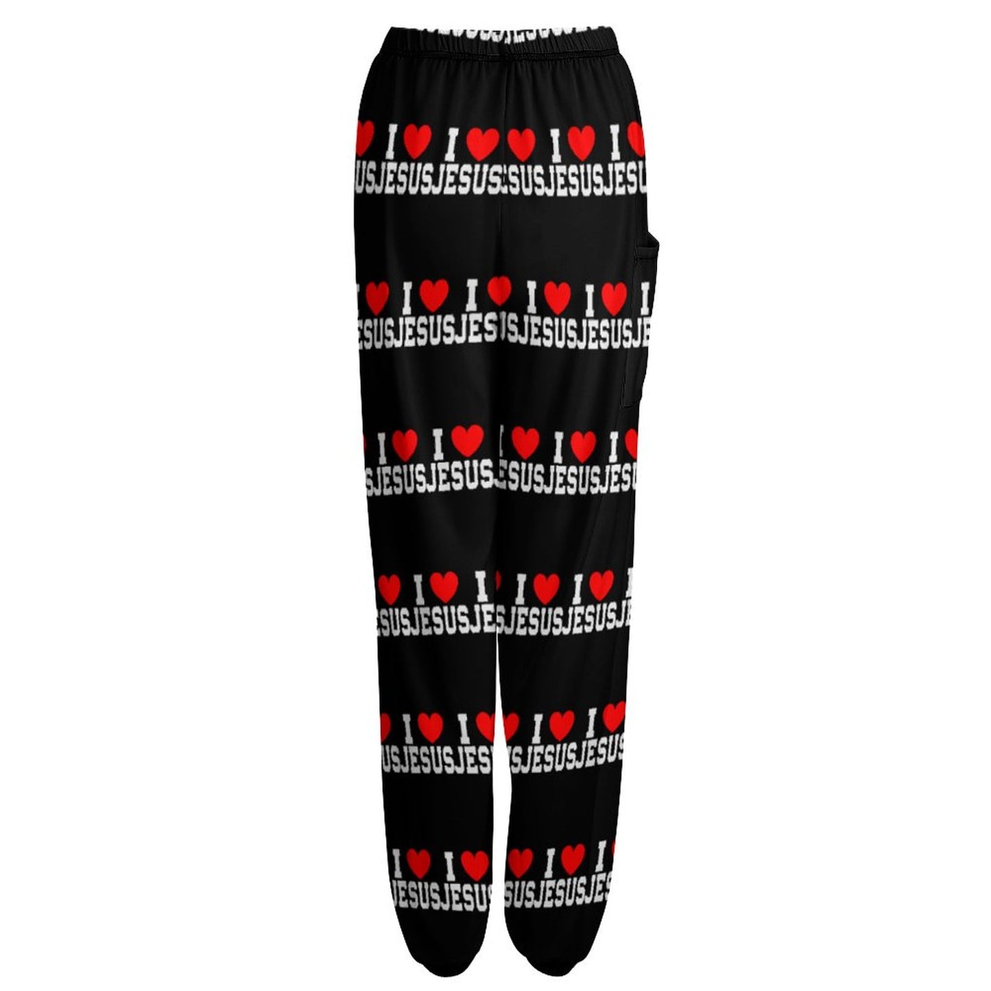 I Love Jesus Women's Christian Casual Yoga Pajama Pants