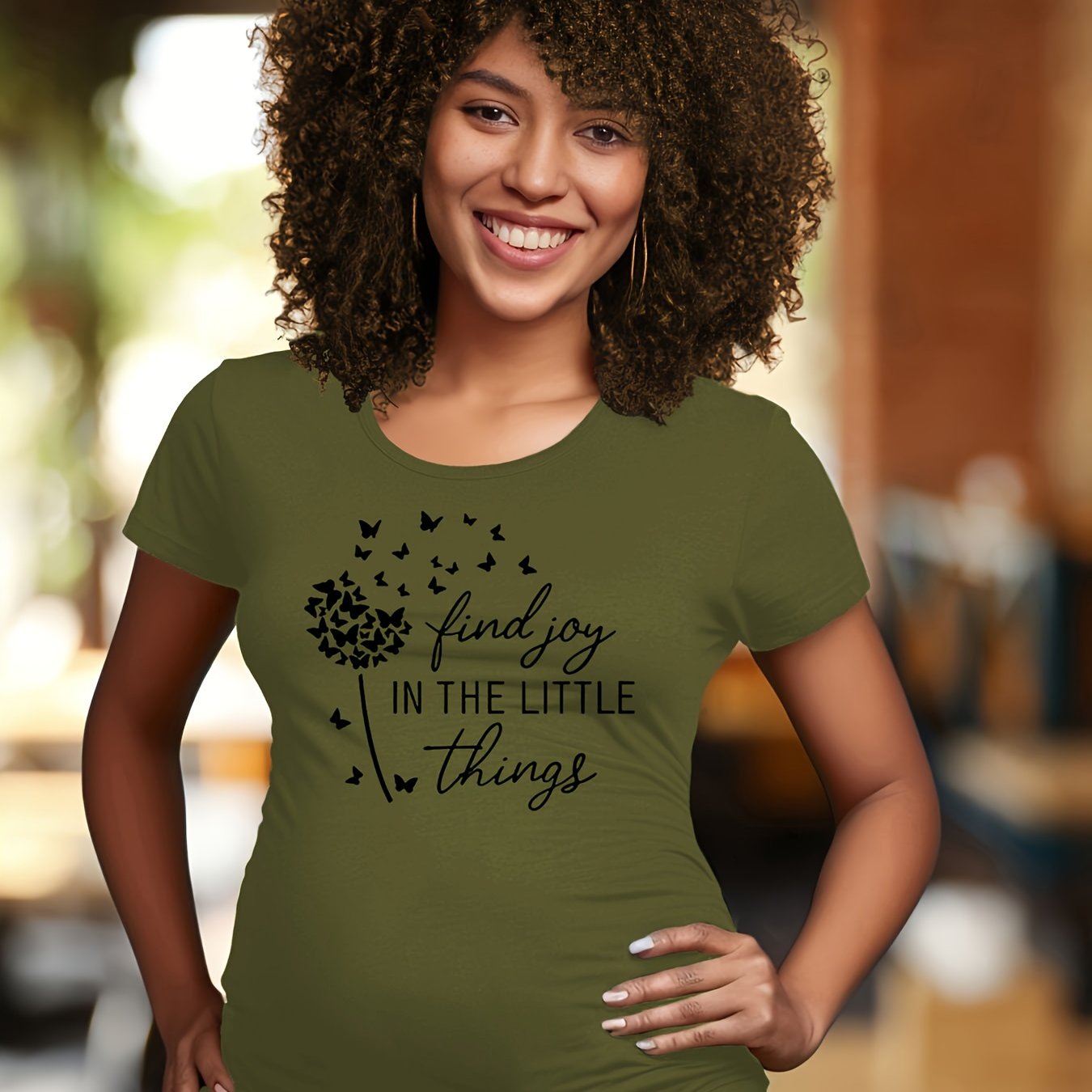 Find Joy In The Little Things Women's Christian Maternity T-Shirt claimedbygoddesigns