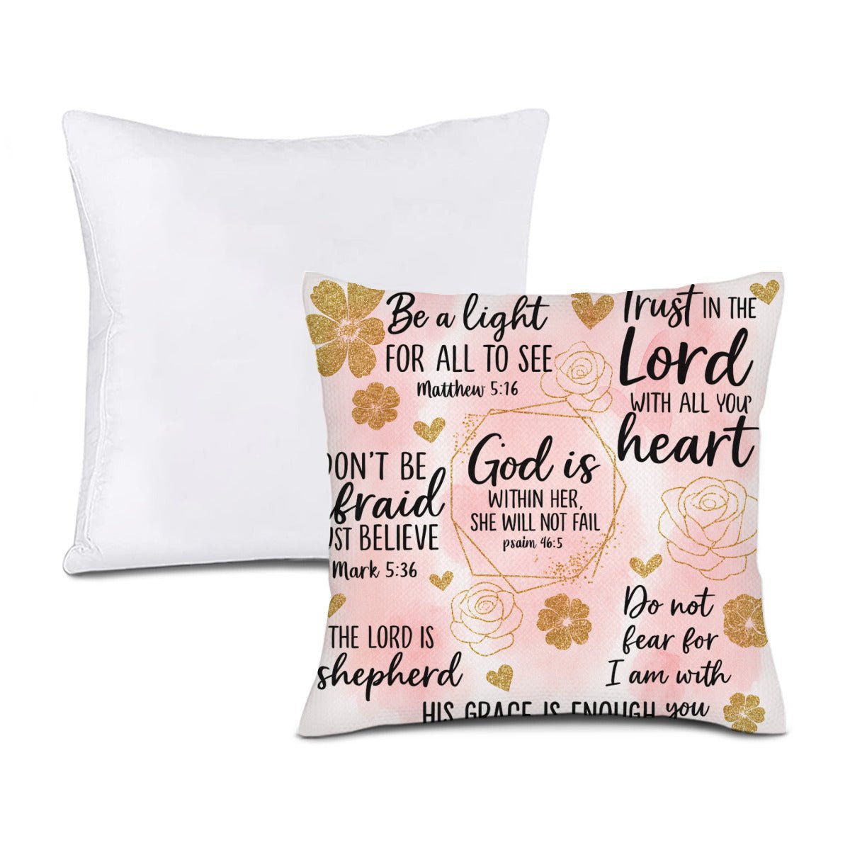 He Is Within Her Christian Throw Pillow - ClaimedbyGodDesigns