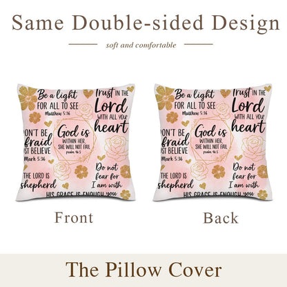 He Is Within Her Christian Throw Pillow - ClaimedbyGodDesigns