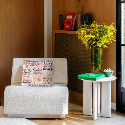 He Is Within Her Christian Throw Pillow - ClaimedbyGodDesigns